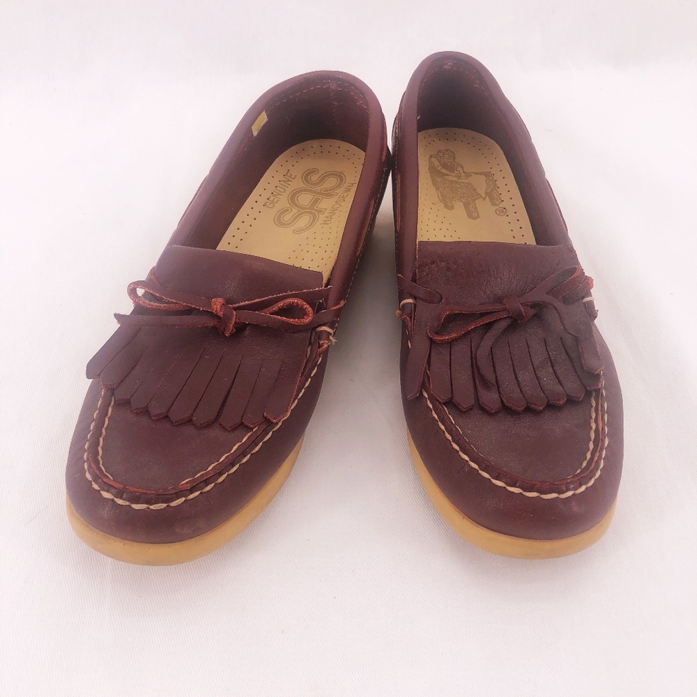 Vintage 80’s SAS Oxblood Slip On Loafers